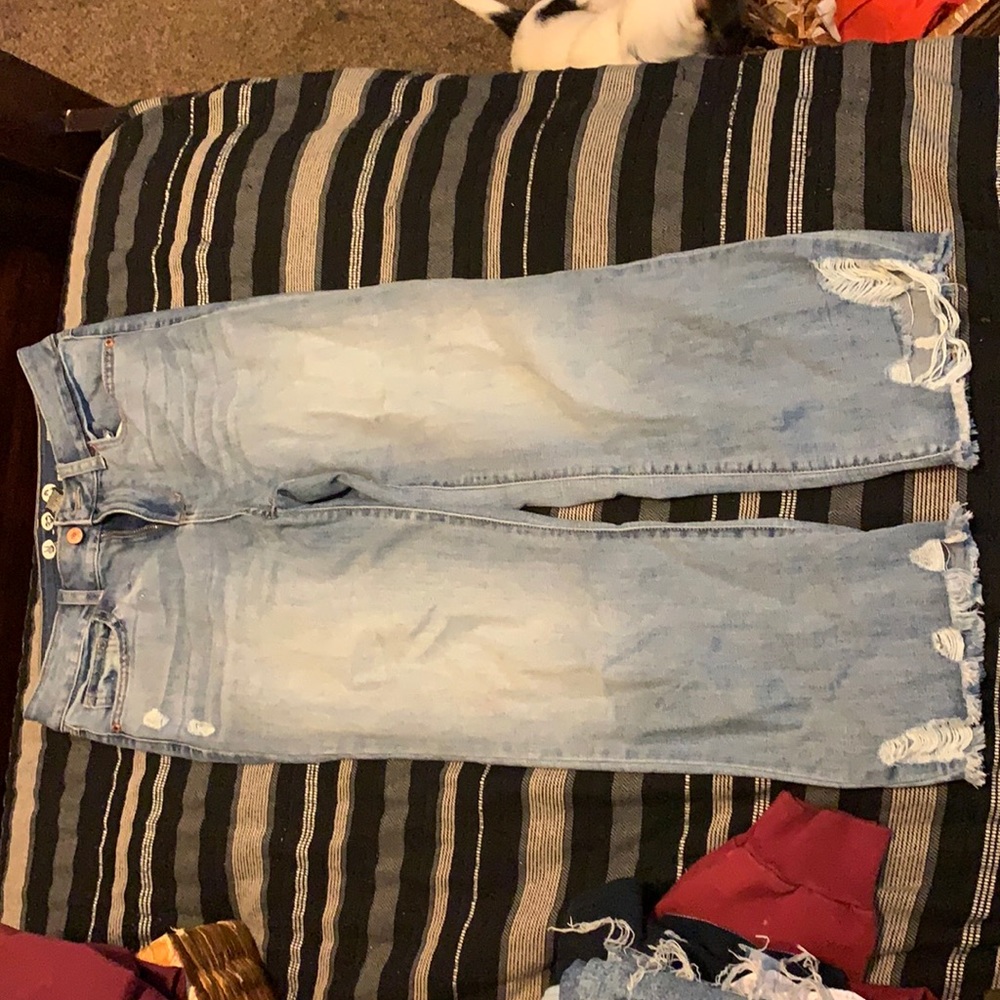 distressed jeans